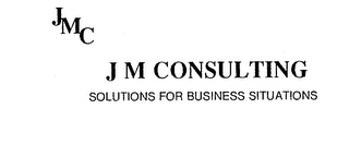 JMC JM CONSULTING SOLUTIONS FOR BUSINESS SITUATIONS logo