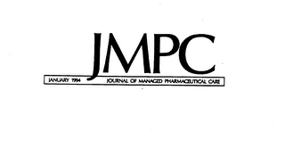 JMPC JANUARY 1994 JOURNAL OF MANAGED PHARMACEUTICAL CARE logo