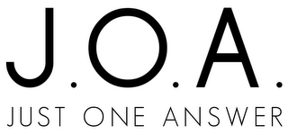 J.O.A. JUST ONE ANSWER logo