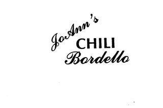 JOANN'S CHILI BORDELLO logo