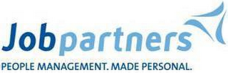 JOBPARTNERS PEOPLE MANAGEMENT. MADE PERSONAL. logo