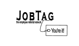 JOBTAG THE EMPLOYEE REFERRAL NETWORK YOU'RE IT! logo