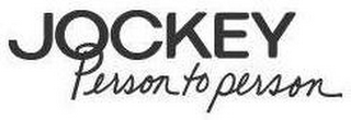 JOCKEY PERSON TO PERSON logo