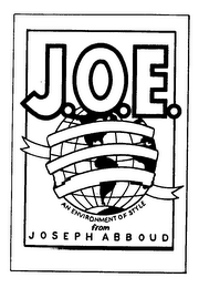 J.O.E. AN ENVIRONMENT OF STYLE FROM JOSEPH ABBOUD logo