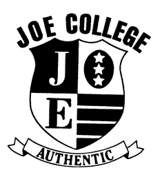 JOE COLLEGE JE AUTHENTIC logo