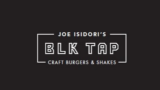 JOE ISIDORI'S BLK TAP CRAFT BURGERS & SHAKES logo