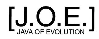 [J.O.E.] JAVA OF EVOLUTION logo