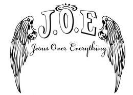 J.O.E JESUS OVER EVERYTHING logo