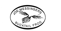 JOE MESSINGER'S BUCKTAIL FROG logo