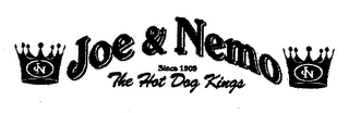 JOE & NEMO THE HOT DOG KINGS logo