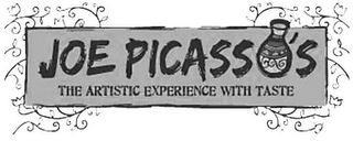 JOE PICASSO'S THE ARTISTIC EXPERIENCE WITH TASTE logo