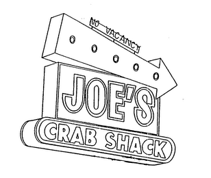 JOE'S CRAB SHACK NO VACANCY logo