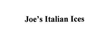 JOE'S ITALIAN ICES logo