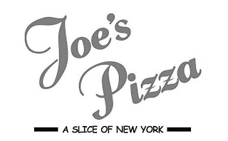JOE'S PIZZA A SLICE OF NEW YORK logo