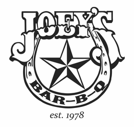 JOEY'S BAR-B-Q EST. 1978 logo