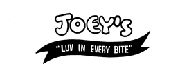 JOEY'S "LUV IN EVERY BITE" logo