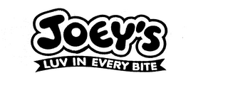 JOEY'S LUV IN EVERY BITE logo