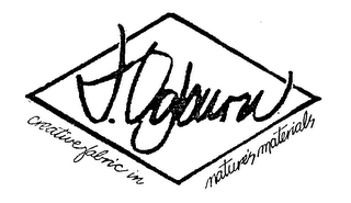 J.OGBURN CREATIVE FABRIC IN NATURE'S MATERIALS logo