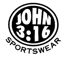 JOHN 3:16 SPORTSWEAR logo