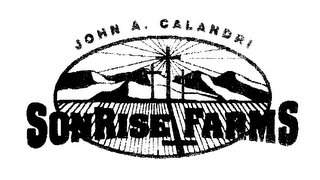 JOHN A. CALANDRI SONRISE FARMS logo