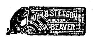 JOHN B STETSON CO PHILADA 3X BEAVER logo