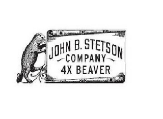 JOHN B. STETSON COMPANY 4X BEAVER logo