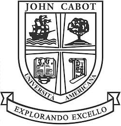 JOHN CABOT J.U. UNIVERSITÀ AMERICANA EXPLORANDO EXCELLO logo
