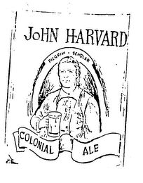 JOHN HARVARD COLONIAL ALE PILGRIM.SCHOLAR logo