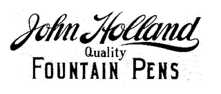 JOHN HOLLAND QUALITY FOUNTAIN PENS logo