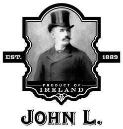 JOHN L. EST. 1889 PRODUCT OF IRELAND logo