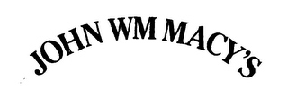 JOHN WM MACY'S logo