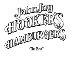 JOHNJAY HOOKER'S HAMBURGERS "THE BEST" logo