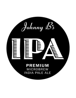 JOHNNY B'S IPA PREMIUM MICROBREW INDIA PALE ALE logo