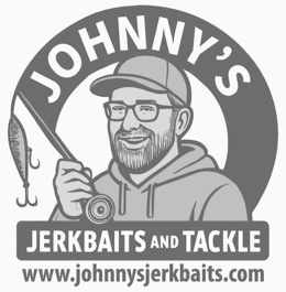 JOHNNY'S JERKBAITS AND TACKLE WWW.JOHNNYSJERKBAITS.COM logo