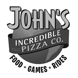 JOHN'S INCREDIBLE PIZZA CO. FOOD GAMES RIDES logo