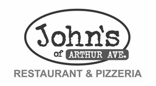JOHN'S OF ARTHUR AVE. RESTAURANT & PIZZERIA logo