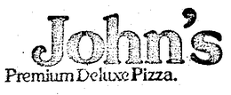 JOHN'S PREMIUM DELUXE PIZZA. logo