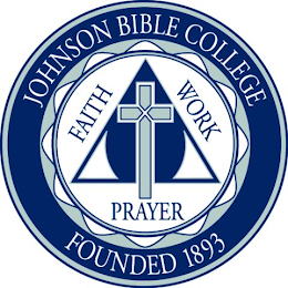 JOHNSON BIBLE COLLEGE FAITH PRAYER WORKFOUNDED 1893 logo