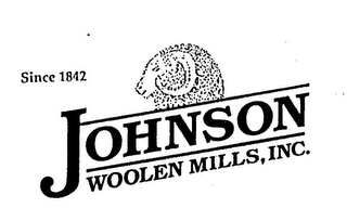 JOHNSON WOOLEN MILLS, INC. SINCE 1842 logo