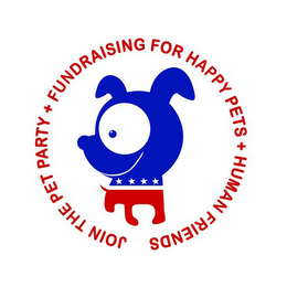 JOIN THE PET PARTY + FUNDRAISING FOR HAPPY PETS + HUMAN FRIENDS logo