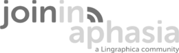 JOININ APHASIA A LINGRAPHICA COMMUNITY logo
