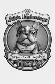 JOJO'S UNDERDOGS YOUR PLACE FOR ALL THINGS K-9 logo