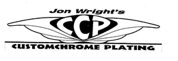 JON WRIGHT'S CCP CUSTOMCHROME PLATING logo
