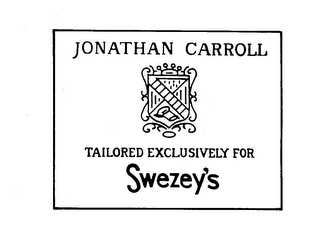 JONATHAN CARROLL TAILORED EXCLUSIVELY FOR SWEZEY'S logo