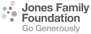 JONES FAMILY FOUNDATION GO GENEROUSLY logo
