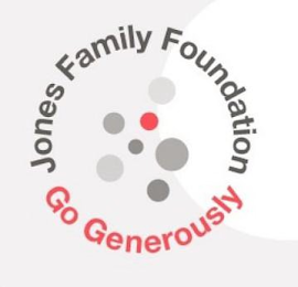 JONES FAMILY FOUNDATION GO GENEROUSLY logo