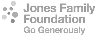JONES FAMILY FOUNDATION GO GENEROUSLY logo