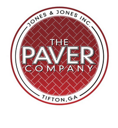 JONES & JONES INC. TIFTON, GA THE PAVER COMPANY logo