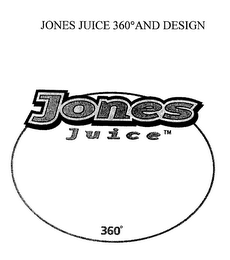 JONES JUICE 360 AND DESIGN logo