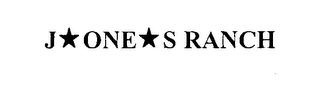 J*ONE*S RANCH logo